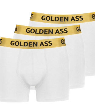 Golden Ass 3-Pack heren boxershort wit