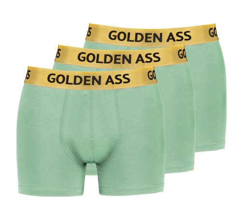 Golden Ass 3-Pack heren boxershort mint groen