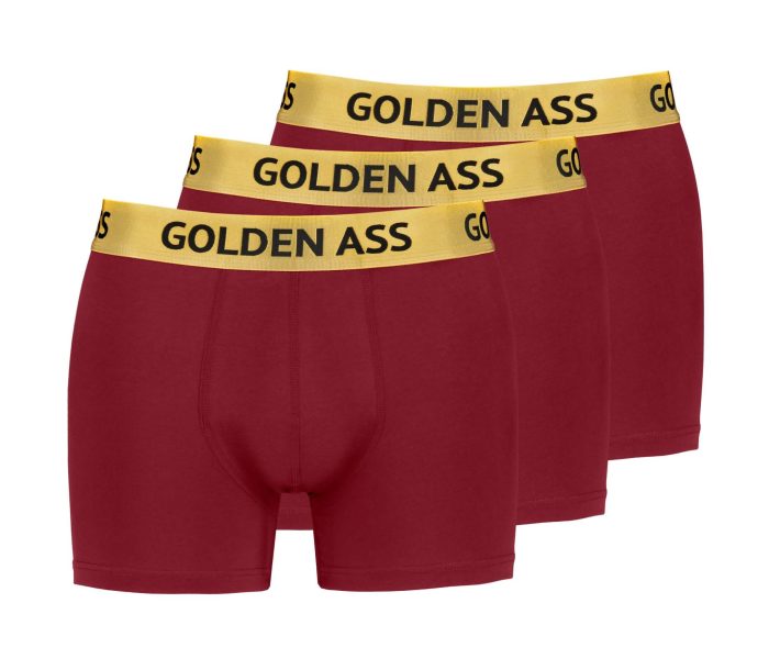 Golden Ass 3-Pack heren boxershort rood
