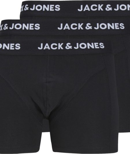 Jack & Jones 3-pack heren boxershort zwart